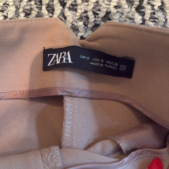 Zara Women Beige Dress Pants size small - Picture 4 of 6